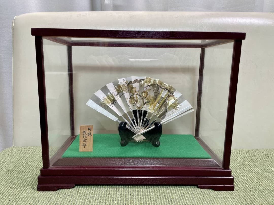 美品 TAKEHIKO 武比古 純銀 扇 6号 松竹梅 販売価格22万円(税込