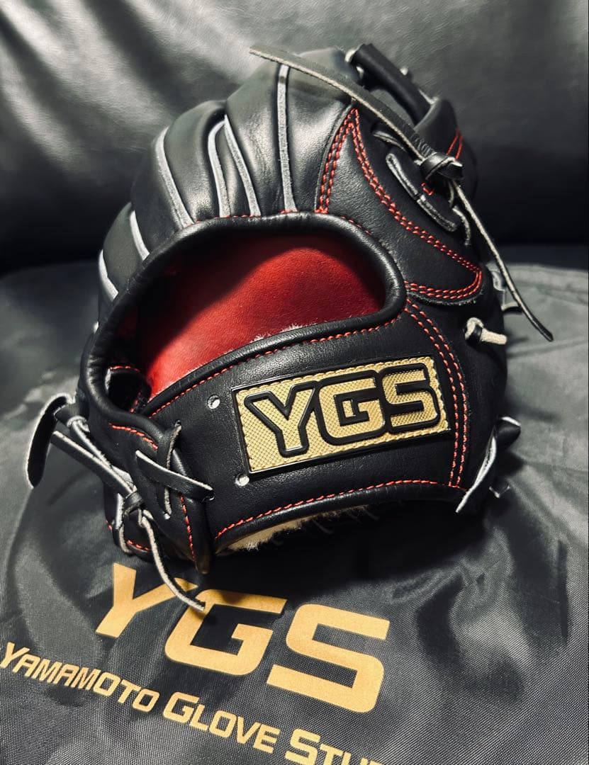 YGS 山本グラブスタジオ 硬式 内野 EA3 屋外未使用 美品 ジュテルレザー YGS (山本グラブスタジオ) 硬式グローブ 約29cm ブラウン プロライン