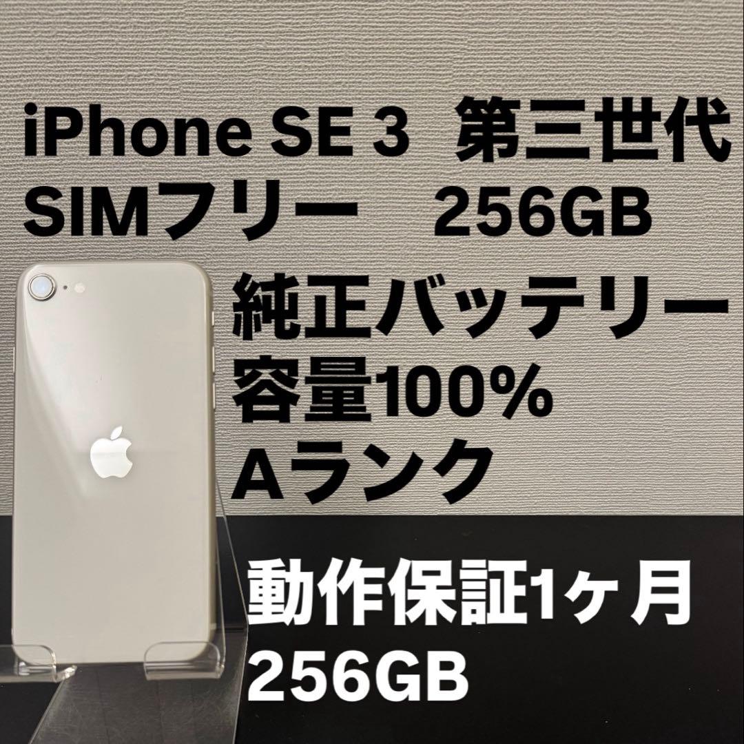 極美品 256GB Apple iPhone SE3 第三世代 日本版 - メルカリ
