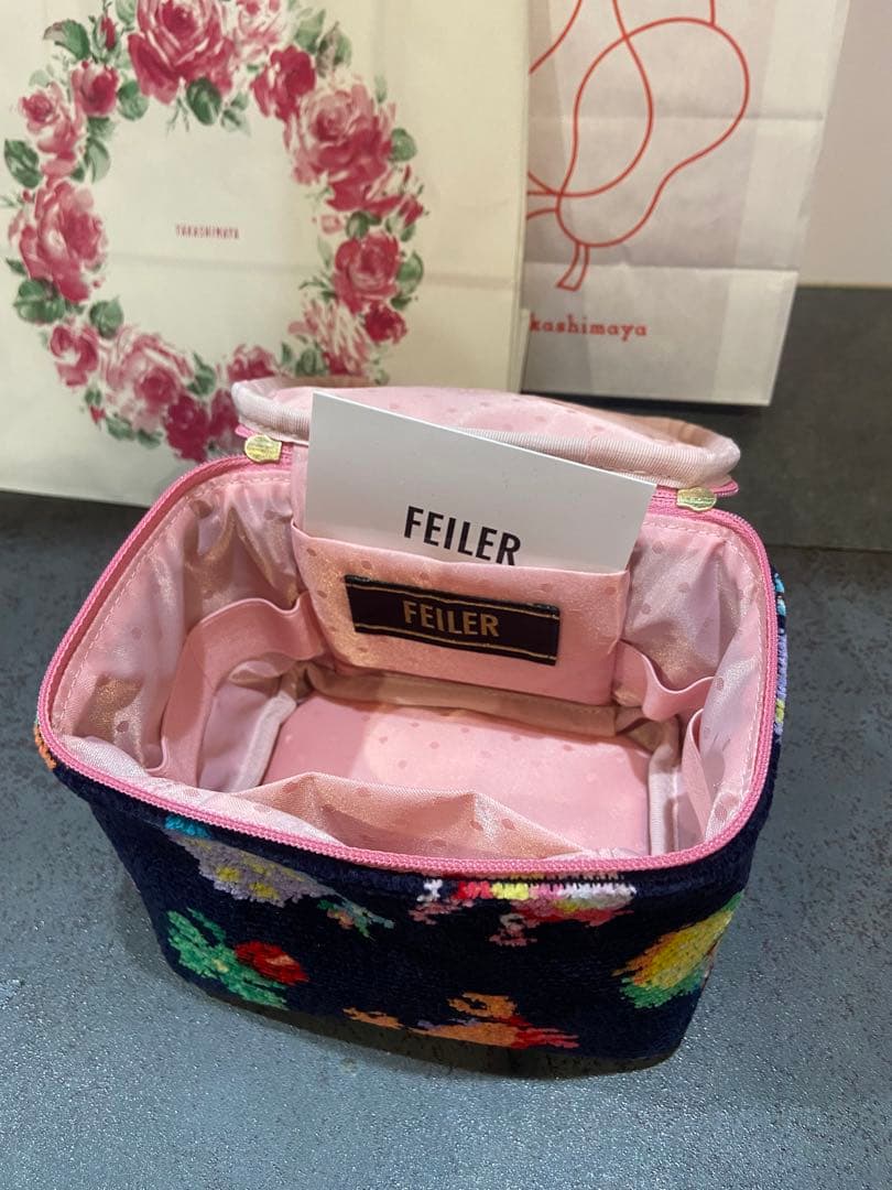 FEILER 神崎恵さん×フェイラー ファンキーフォーチュン バニティポーチ