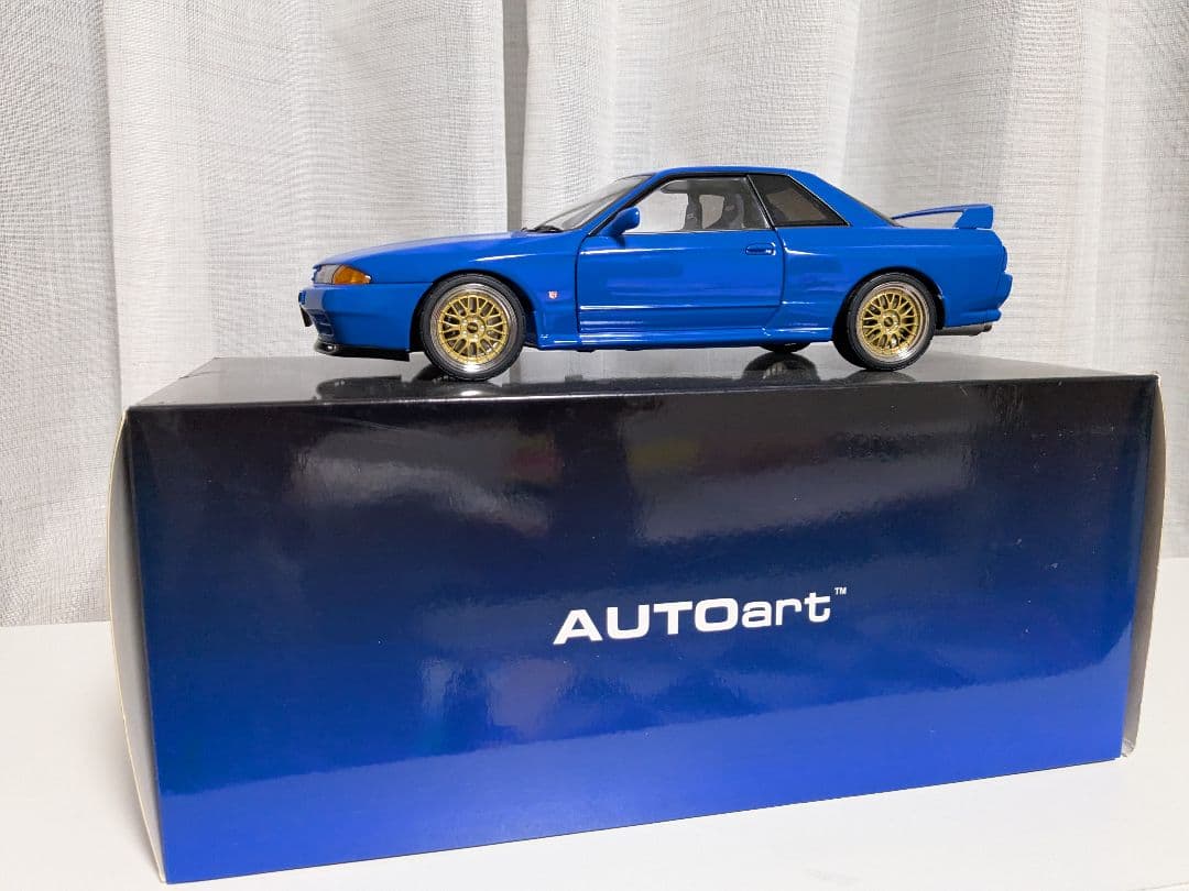 オートアート 1/18 日産 GT-R R32 チューンド・バージョン 青 - メルカリ