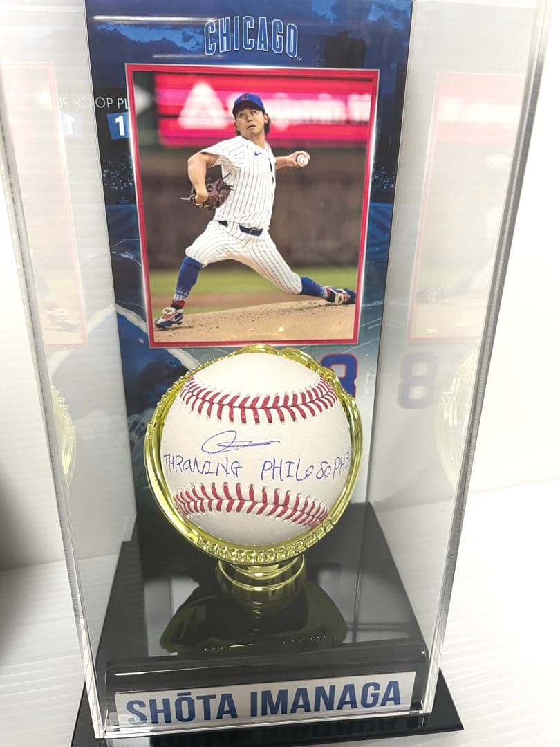 今永昇太 直筆サインボールインスク入り ファナティックス専用ケース