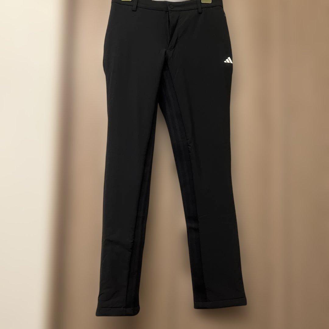 adidas ブラック ゴルフパンツ 中綿タイプウエスト82 新品タグなし adidas（アディダス） ゴルフ パンツ メンズ ジョガーパンツ 防風 撥水