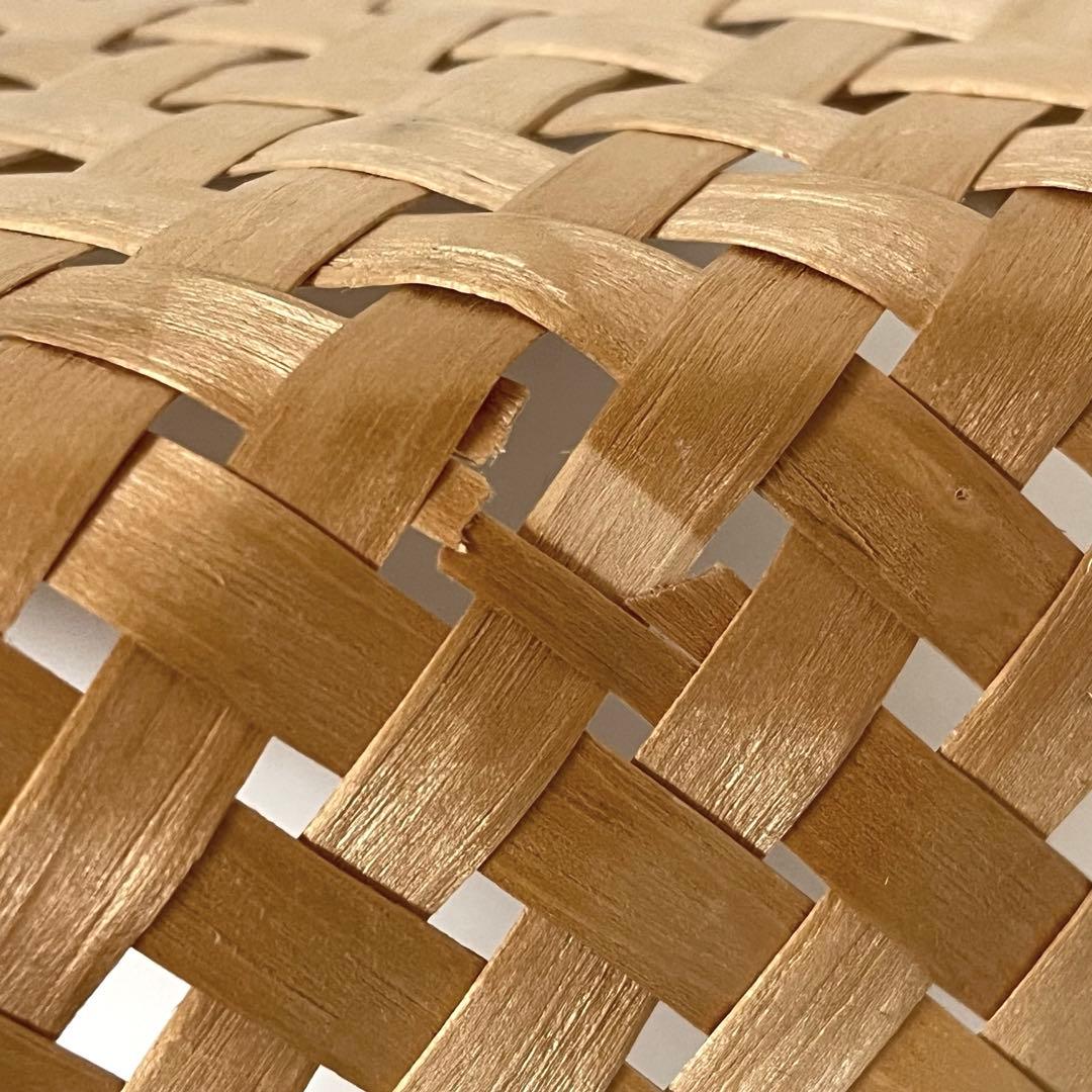 秋田 イタヤ細工 文箱 文庫 A4 イタヤカエデ かご 籠カゴ 四ツ目編み