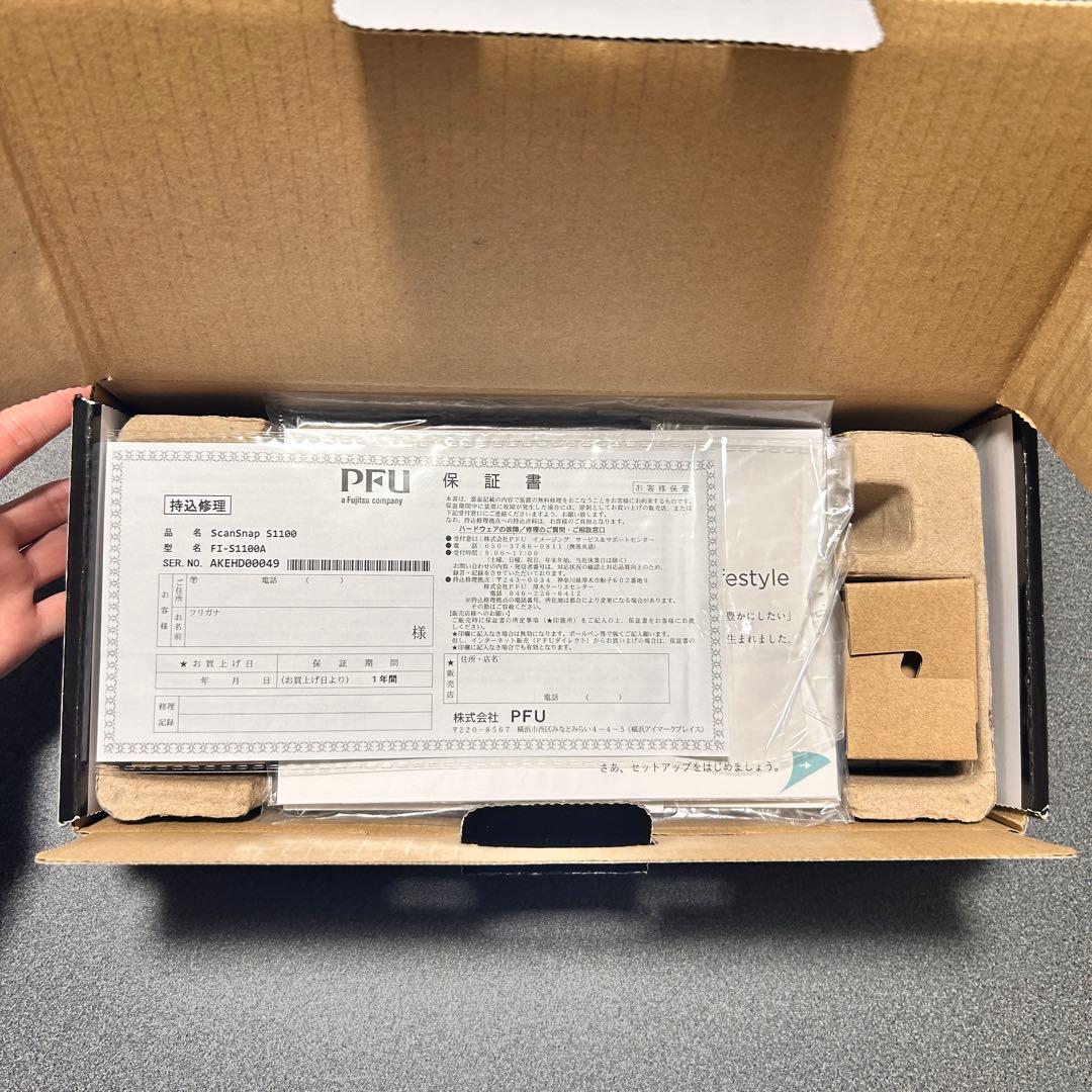 2020年製 総スキャン数1 ScanSnap S1100 FUJITSU - メルカリ