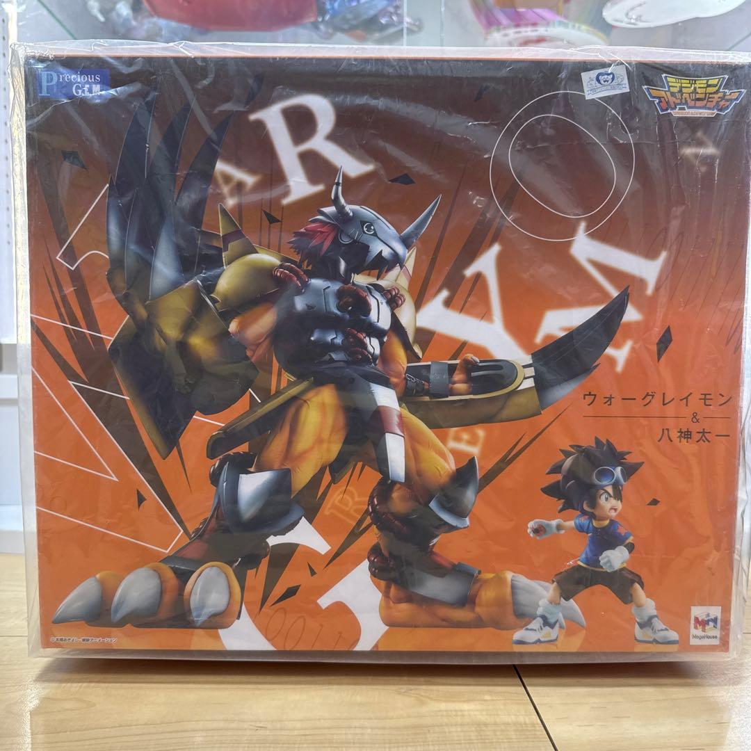 デジモンアドベンチャー　ウォーグレイモン&八神太一　g.e.m フィギュア Precious G.E.M.シリーズ デジモンアドベンチャー ウォーグレイモン