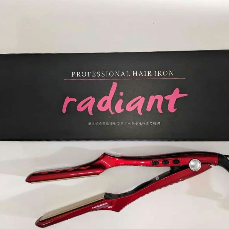 radiant プロフェッショナル ヘアアイロン　28mm　赤 radiant（ラディアント） シルクプロヘアアイロン 28mm レッド 業務用