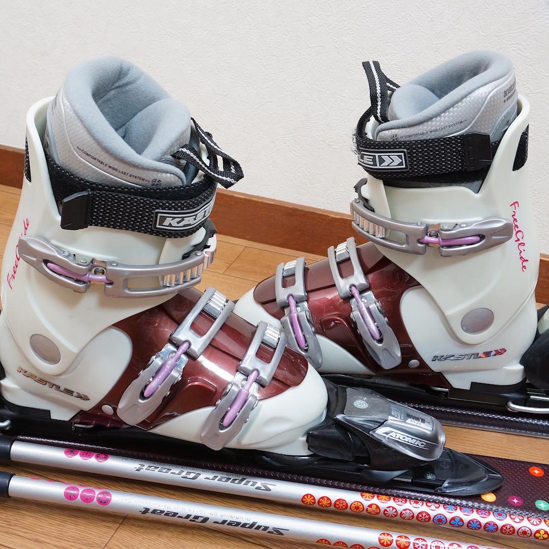 メンテ済 138cm靴24～24.5cm DYNAMIC スキーセット (140