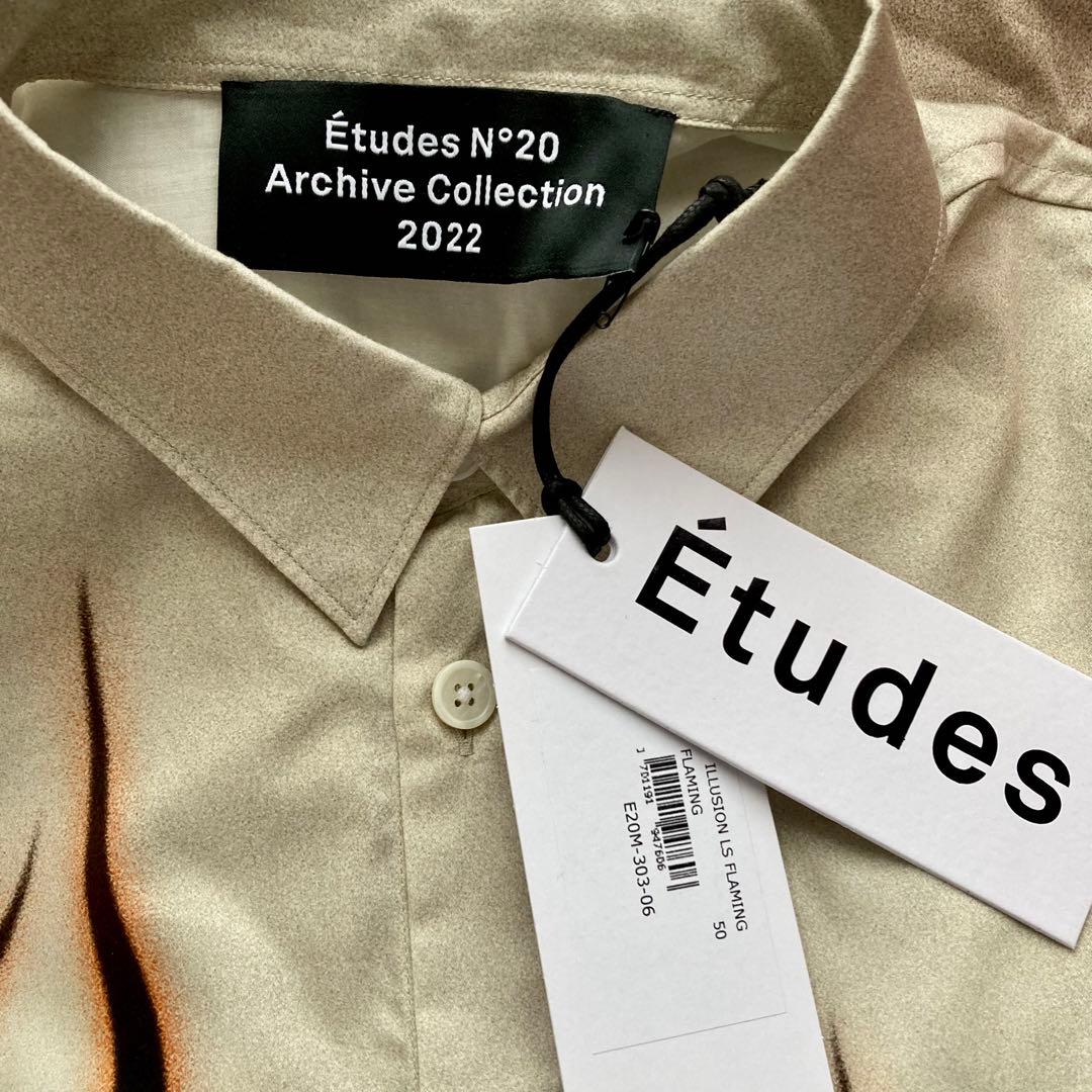 未使用 Etudes エチュード ファイヤーパターン シャツ 50 - メルカリ