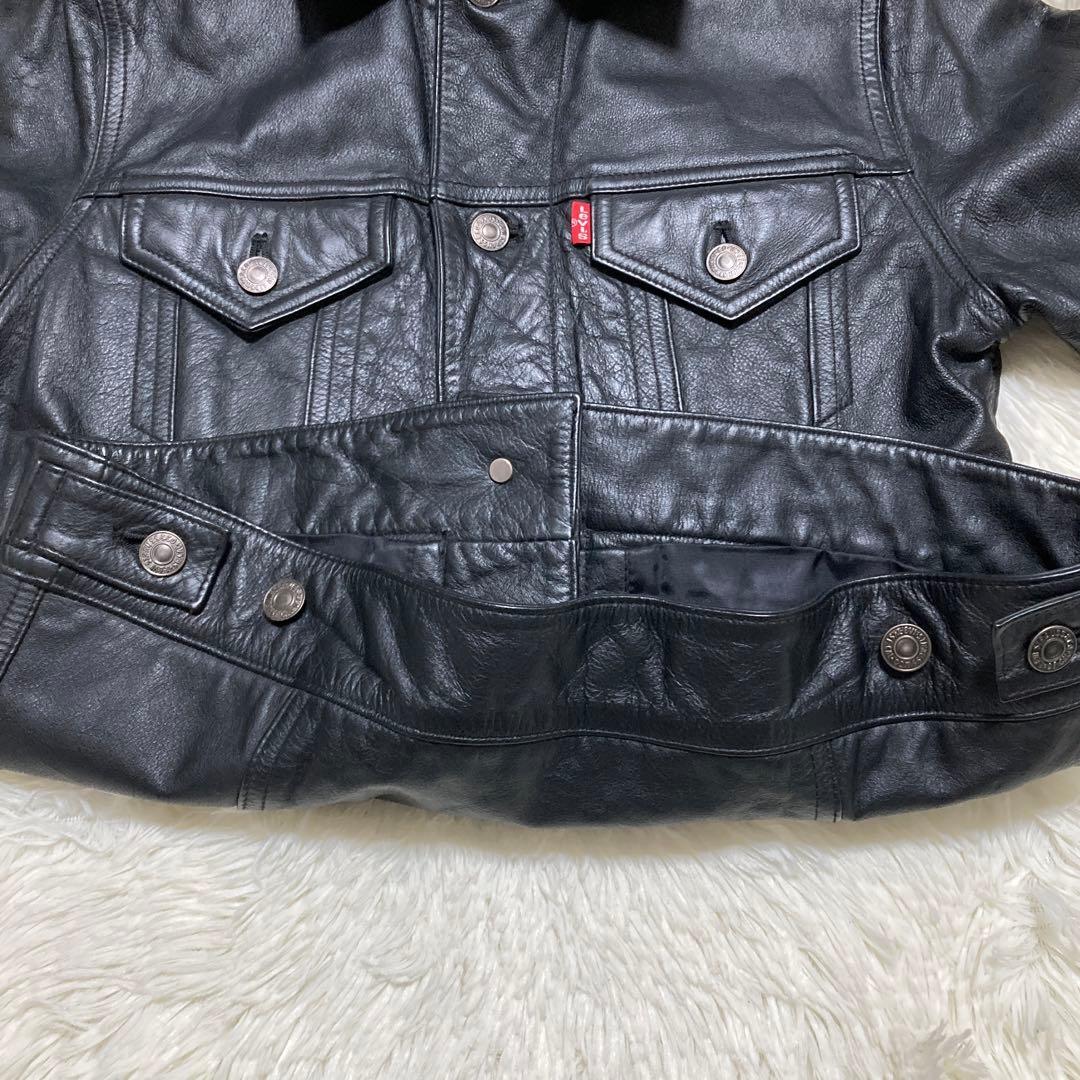 極美品 リーバイス 78500 レザートラッカージャケット 3rd M - メルカリ