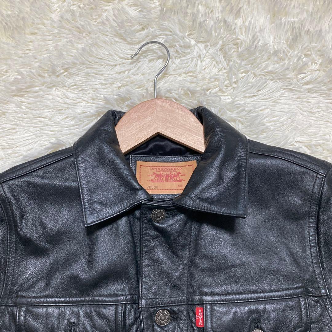 極美品 リーバイス 78500 レザートラッカージャケット 3rd M - メルカリ