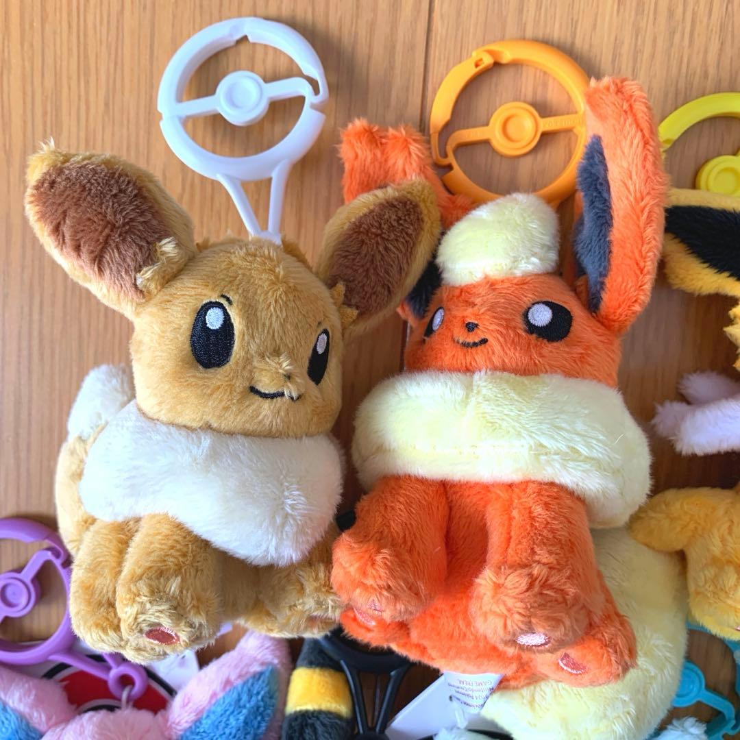 ポケモンセンター カラビナ付きマスコット ブイズ ぬいぐるみ タグ付き