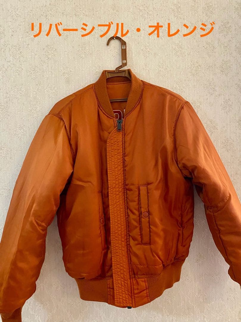 AVIREX・M A-1フライトジャケット・オレンジカラー・Ｌ《リバーシブル》