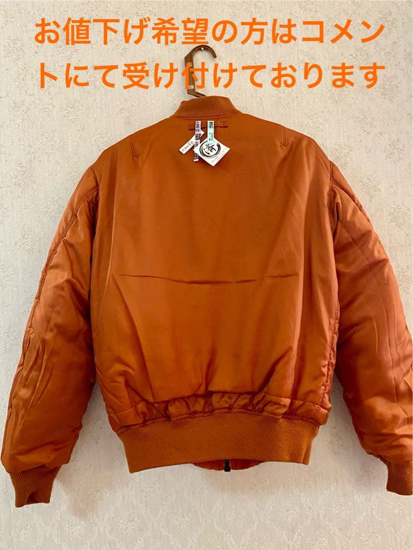 AVIREX・M A-1フライトジャケット・オレンジカラー・Ｌ《リバーシブル》