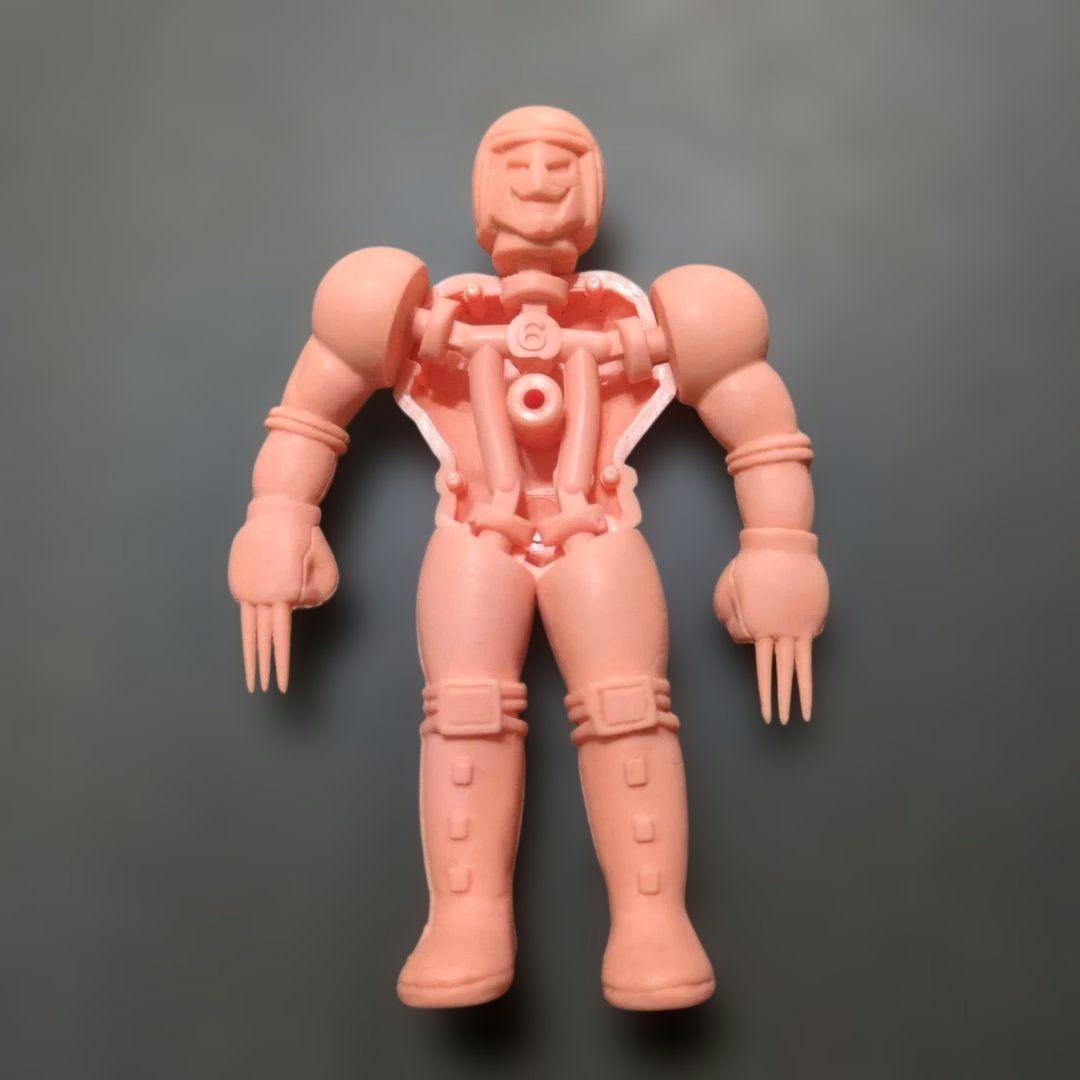 キン肉マン　キン消し　キンケシ　プラ　ストロングファイター　肌色　ウォーズマン