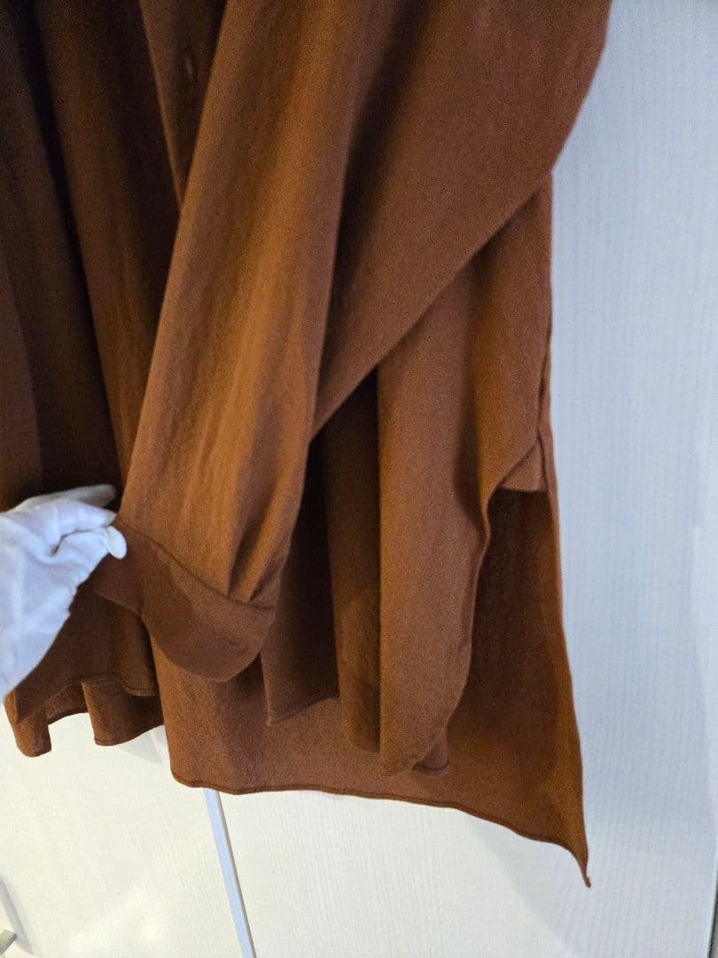 極美品 AILE par EDIFICE ウールシャツ 40 茶 ブラウン - メルカリ