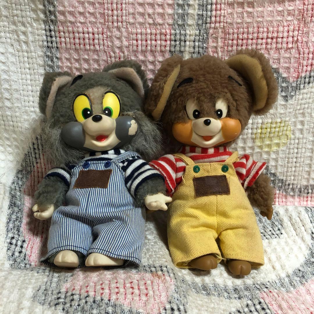 昭和レトロ　ヴィンテージ マスダヤ　トム＆ジェリー　ぬいぐるみ　中古品