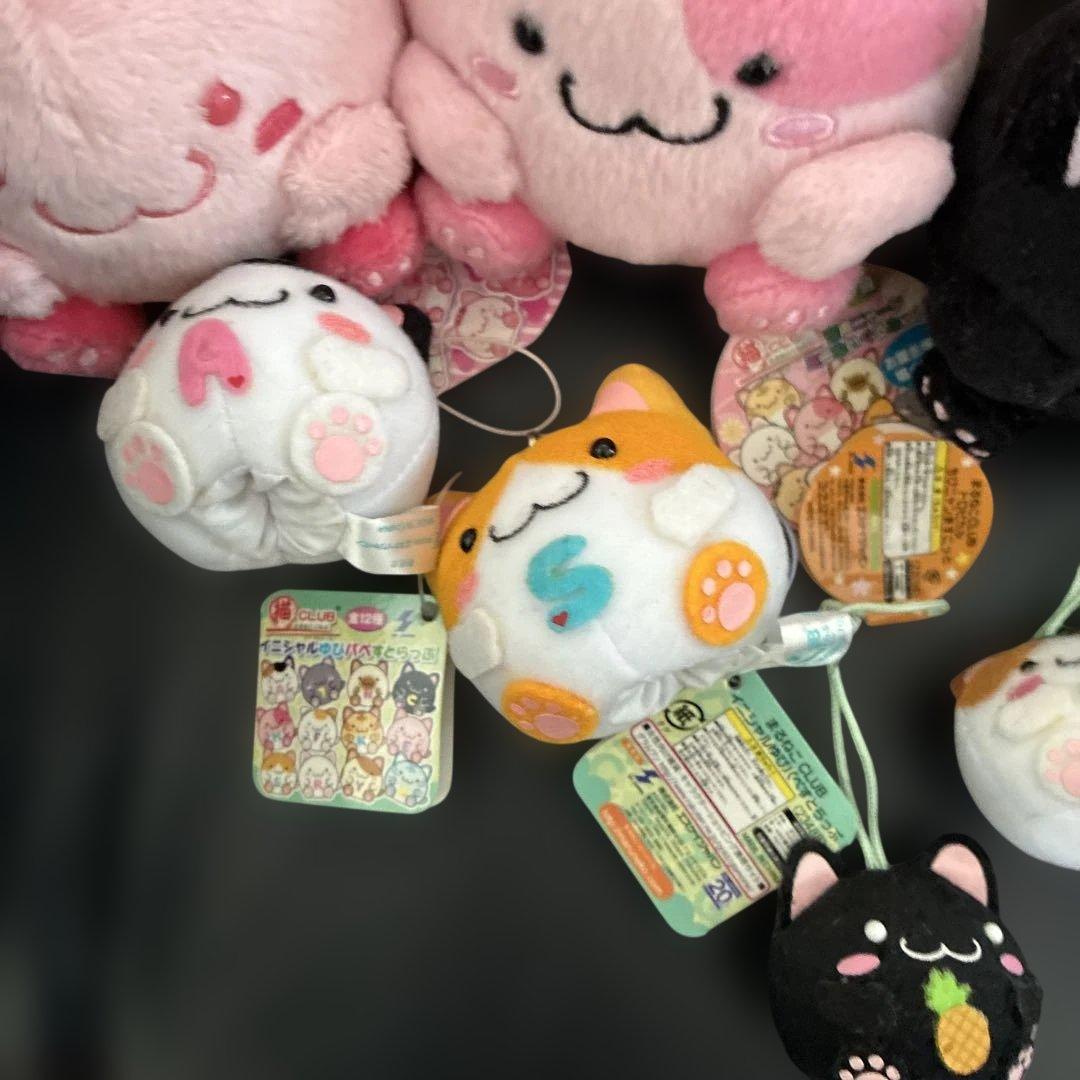 右上！まるねこCLUB マスコットボールチェーン付き 猫 マスコット大量
