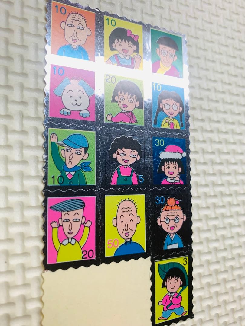 昭和レトロ ちびまる子ちゃん シール レア当時物 シール帳 キラキラ