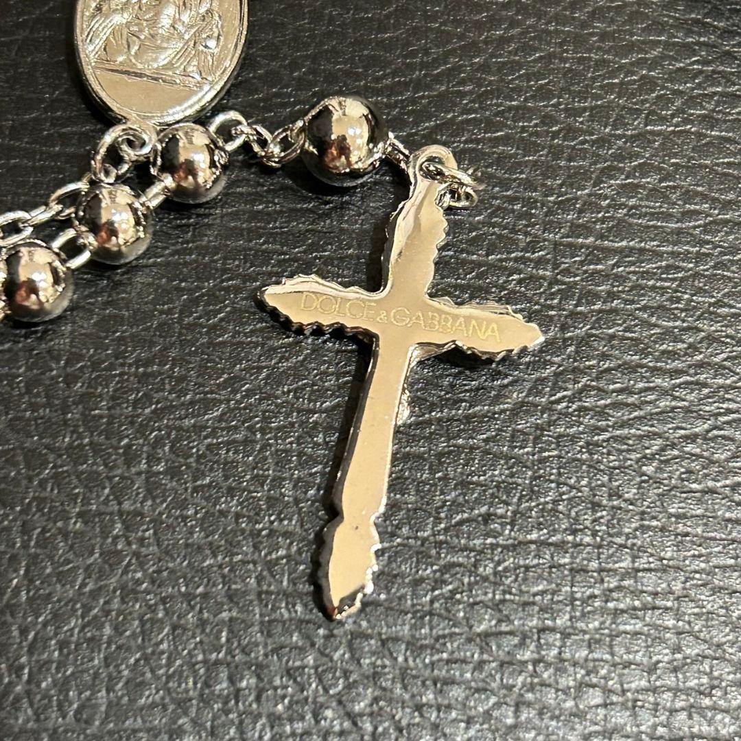 美品】ドルチェ＆ガッバーナ ロザリオ ネックレス シルバー 925 - メルカリ