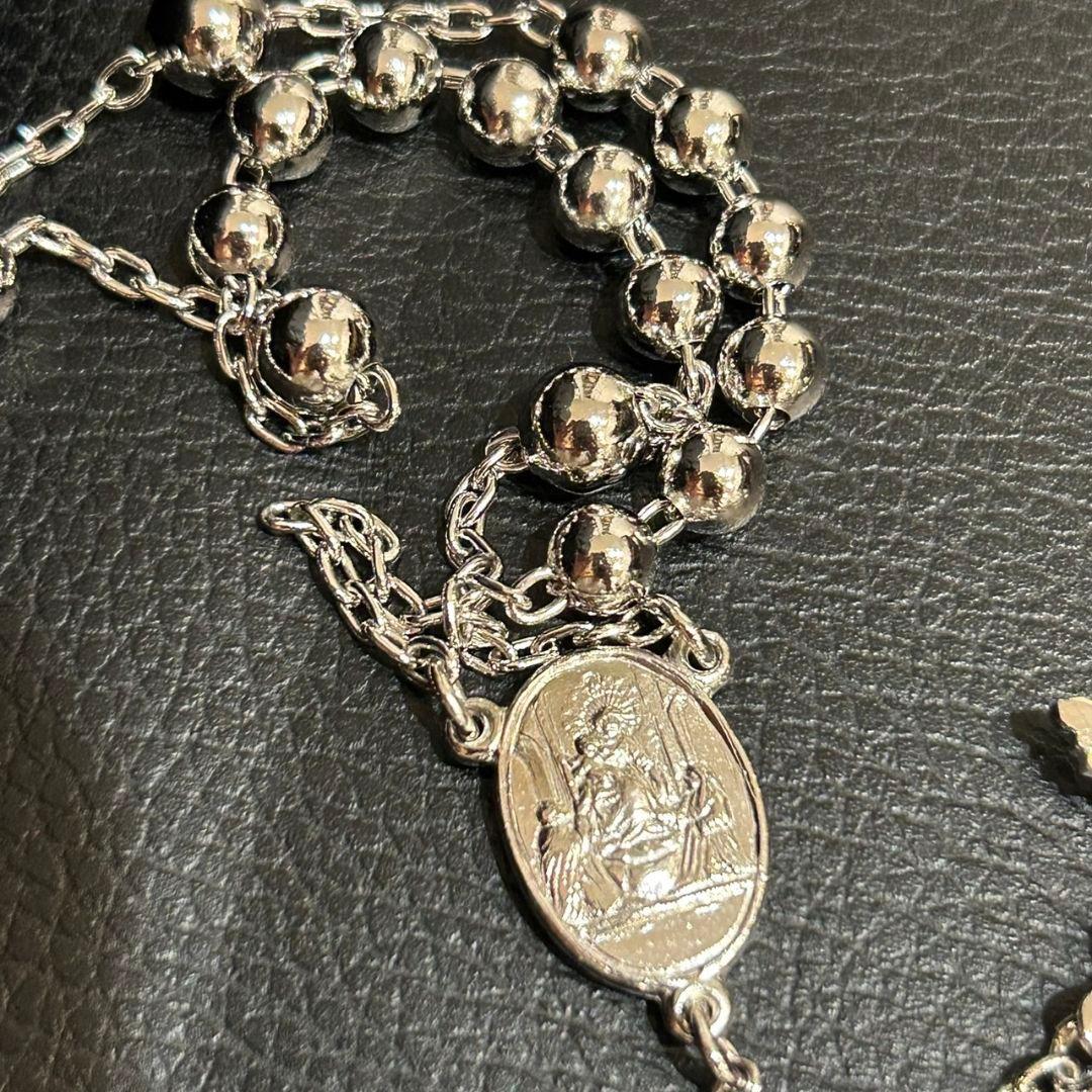 美品】ドルチェ＆ガッバーナ ロザリオ ネックレス シルバー 925 - メルカリ