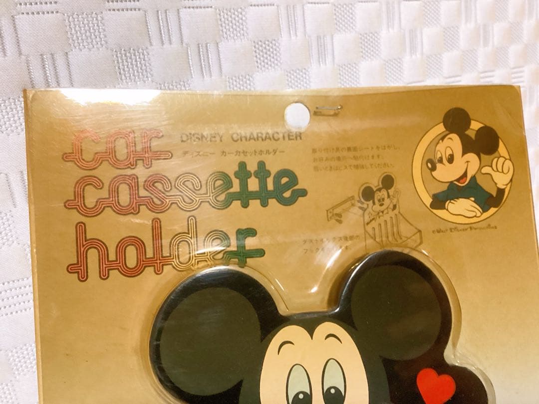 昭和レトロ ❤︎ミッキーマウス❤︎ カーカセットフォルダー 未使用・未開封 レア