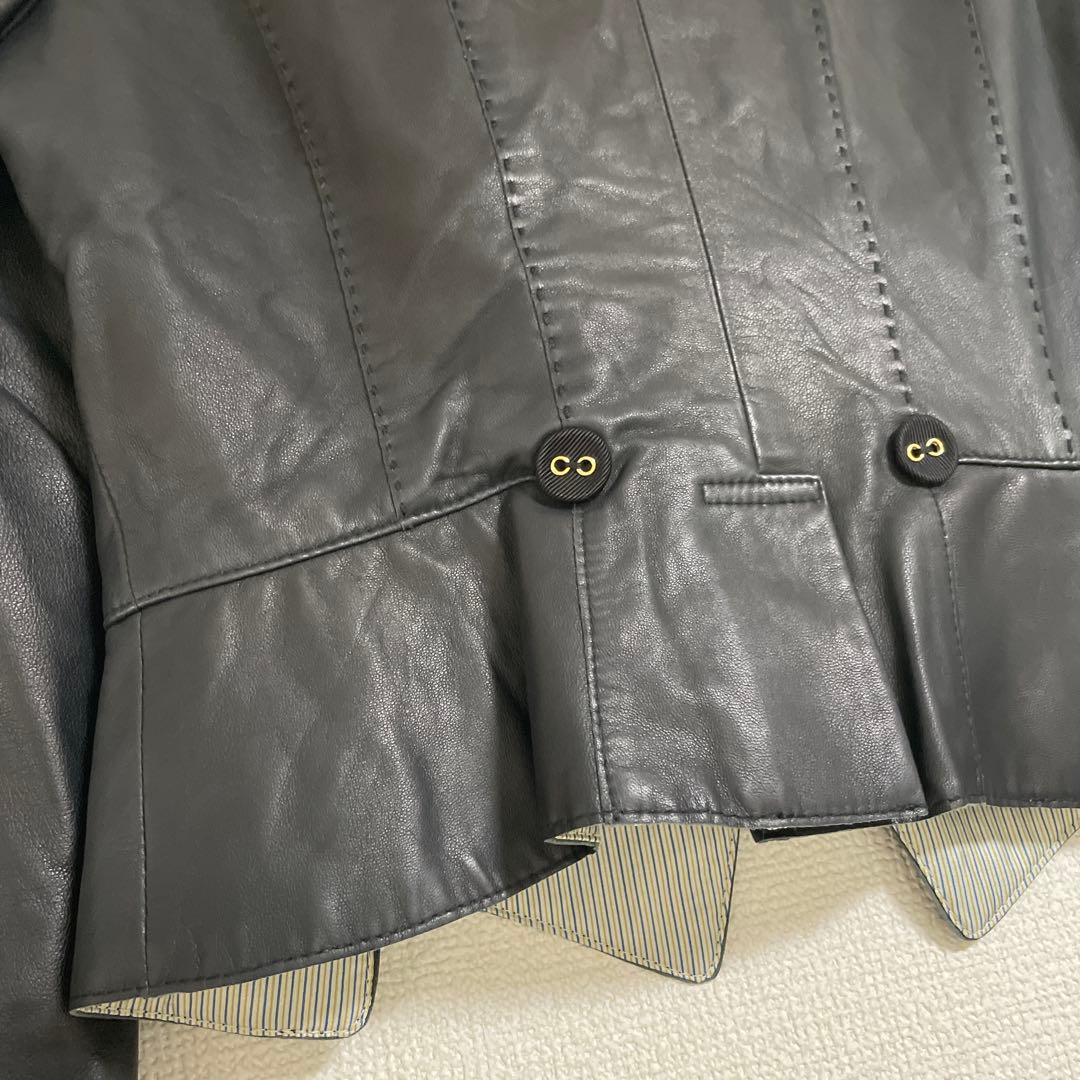 お値下げ破格値価格！♡新品タグ無しAquascutumラム皮ジャケット38