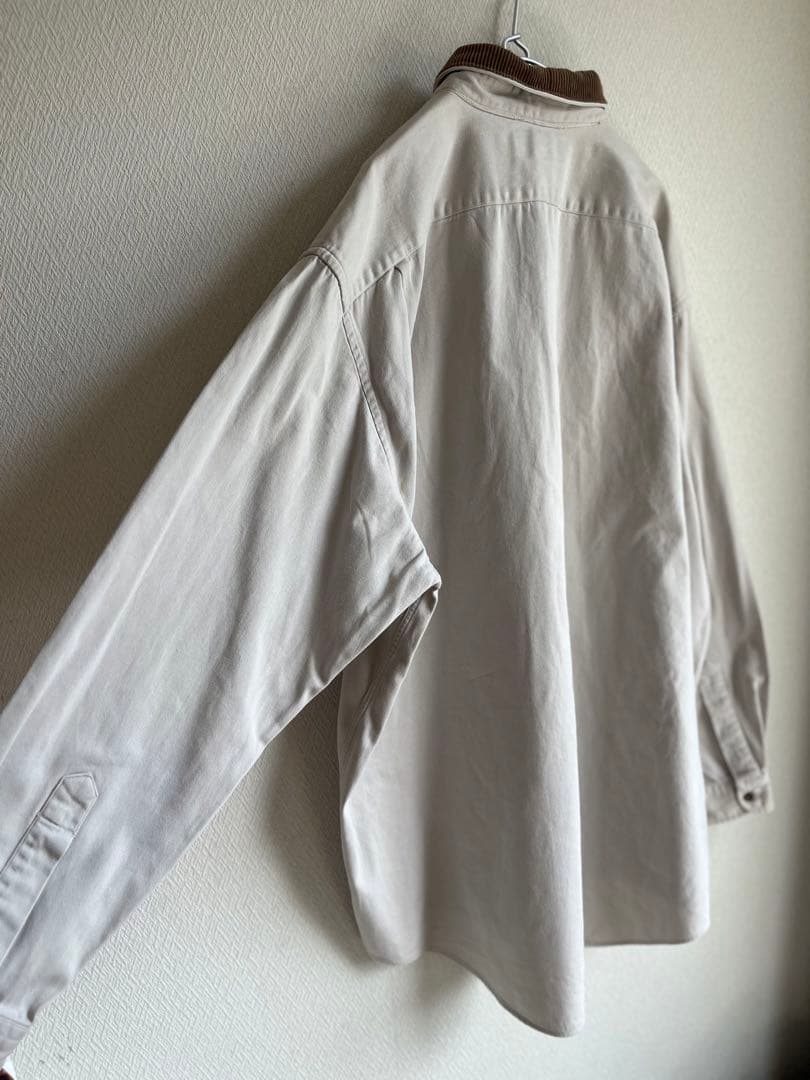 Carhartt ワークシャツ 襟 コーデュロイ シャツ カバーオール 古着の