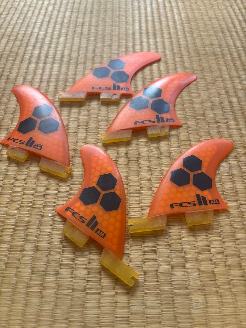 FCS2 AM トライ・クワッドフィン オレンジ 5枚セット