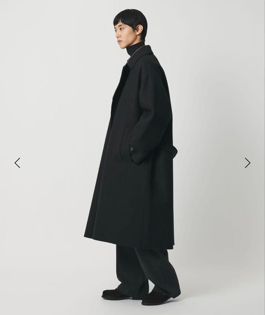 H BEAUTY&YOUTH リバー バルカラー ベルテッドコート - メルカリ