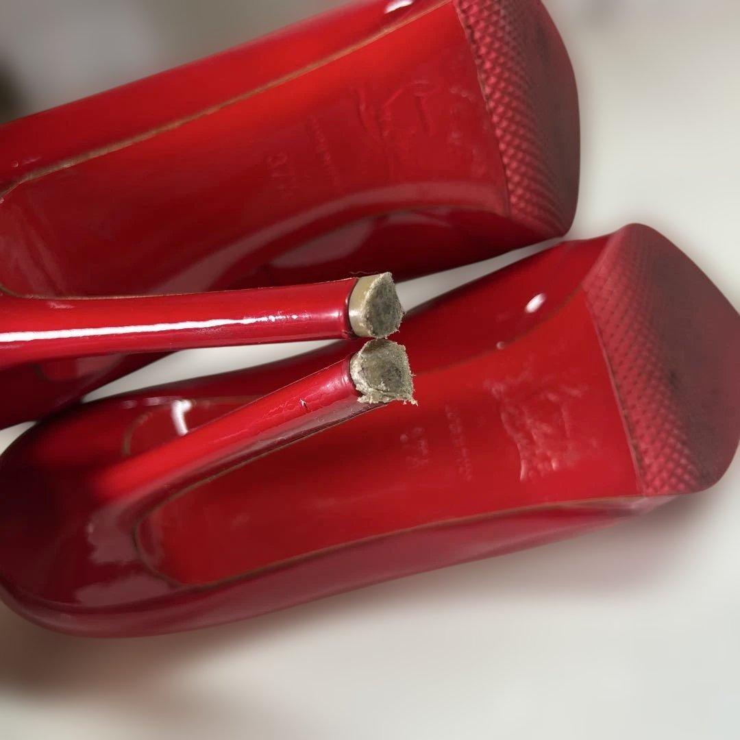 【sk/8.22/20】Christian Louboutin レッドハイヒール