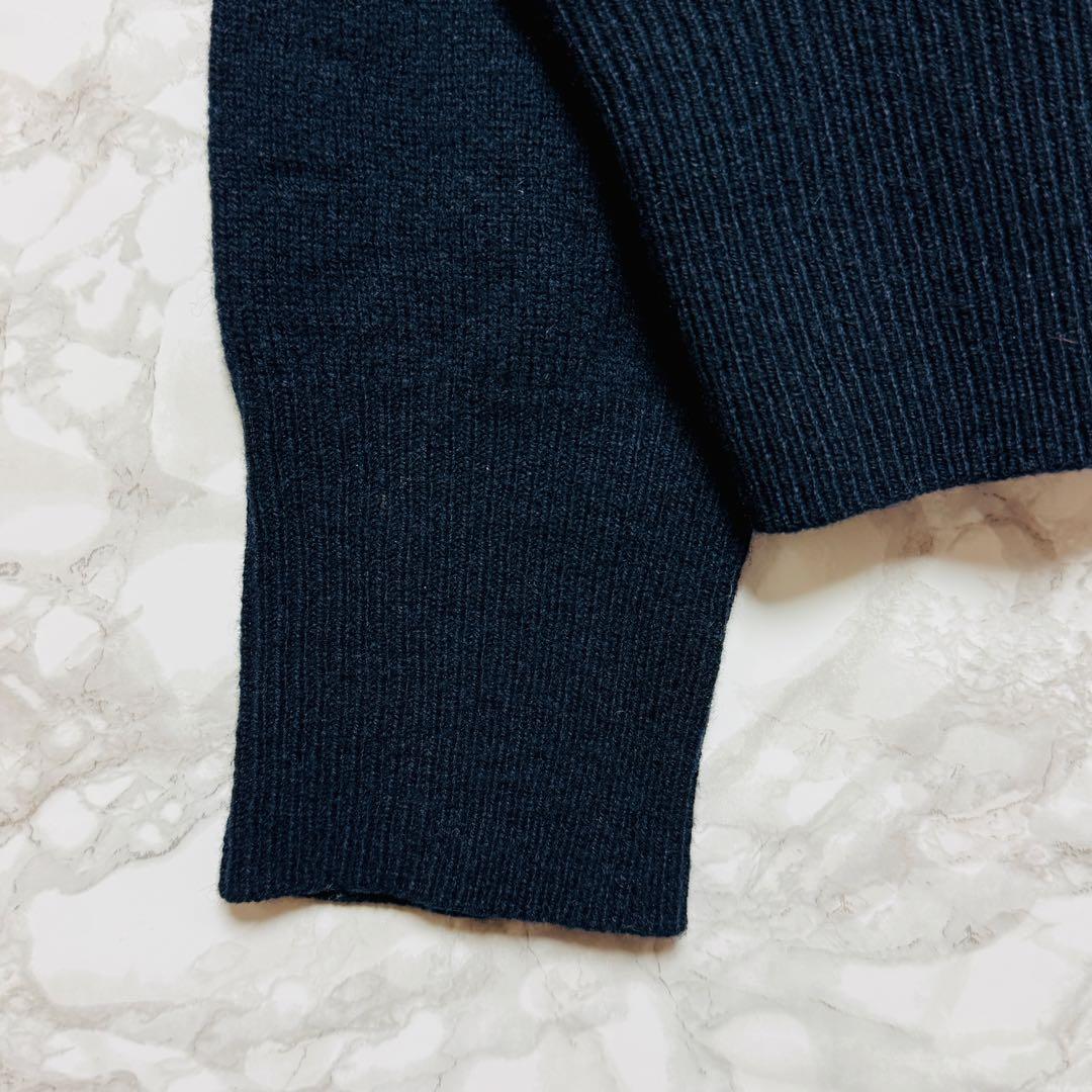 PS Paul Smith ニット ペイズリー風モチーフ刺繍 プルオーバー M