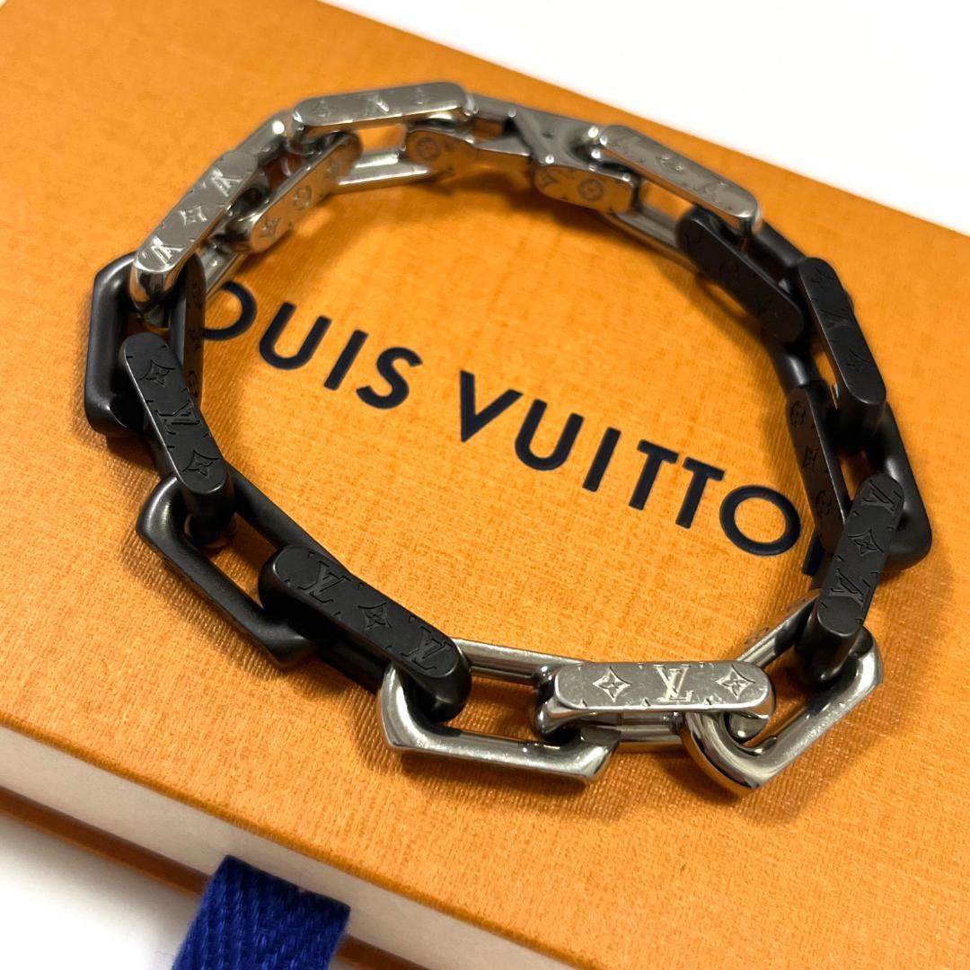 LOUIS VUITTON　ルイヴィトン　モノグラムチェーン ブレスレット ☆Louis Vuitton☆ ブレスレット・モノグラム チェーン ストーン