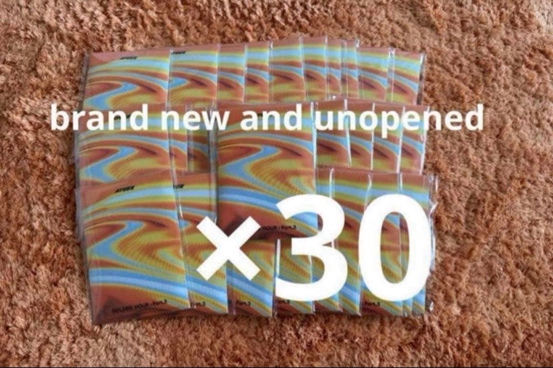 新品未開封 ATEEZ lemon drop POCA album 30枚セット ATEEZ] Official GOLDEN HOUR : Part.3 [LEMON DROP] POCA Ver