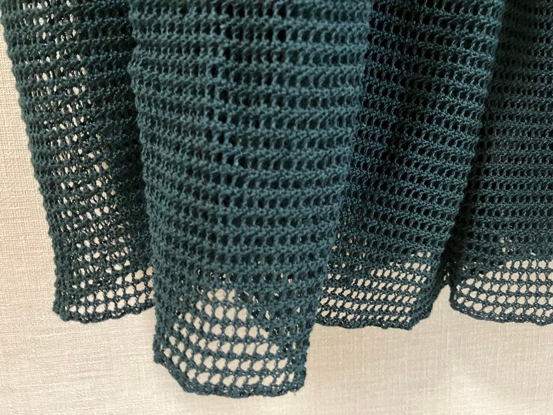 《新品未使用》パラスパレス ダークグリーン レース編みスカート