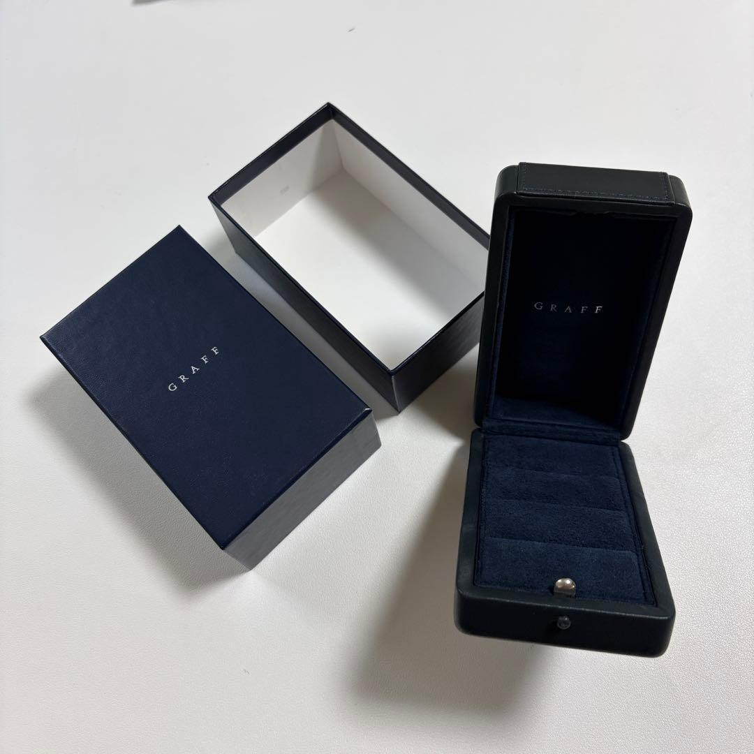 美品 グラフ ペアリングケース 結婚指輪 空箱 ジュエリーボックス 旧型