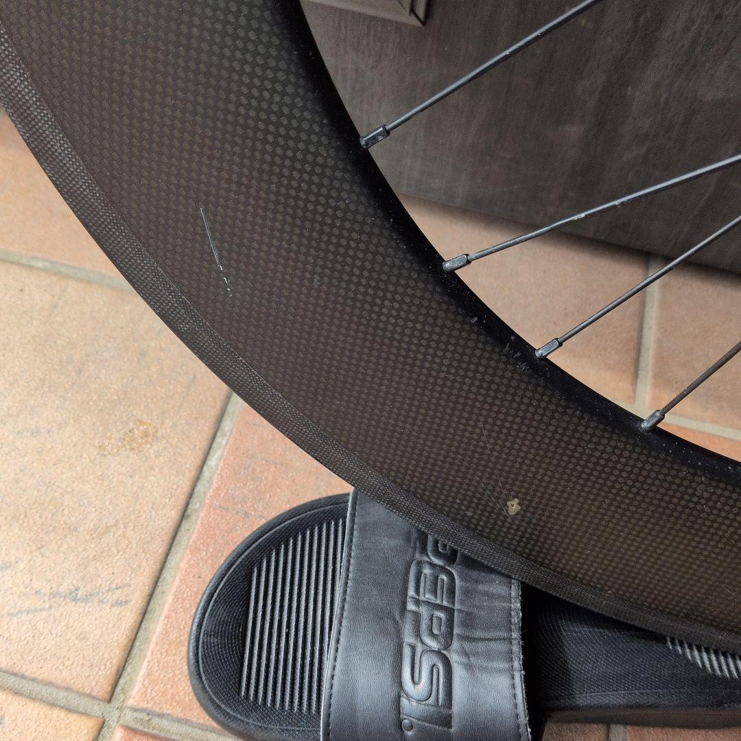 ピスト カーボンホイール リア 88mm - メルカリ