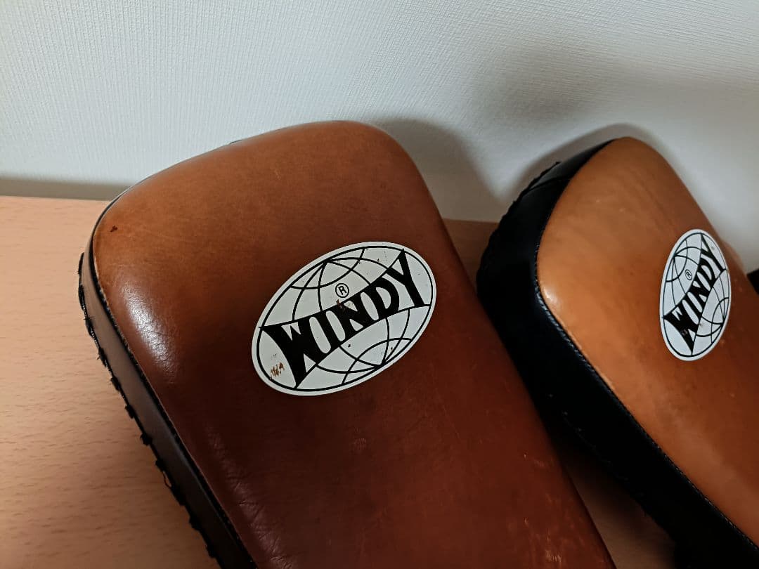 WINDY KP-6 キックミット レザー製 中古 ② - メルカリ