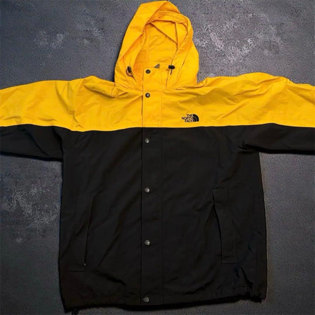 THE NORTH FACE マウンテンパーカー イエロー/ブラック - メルカリ