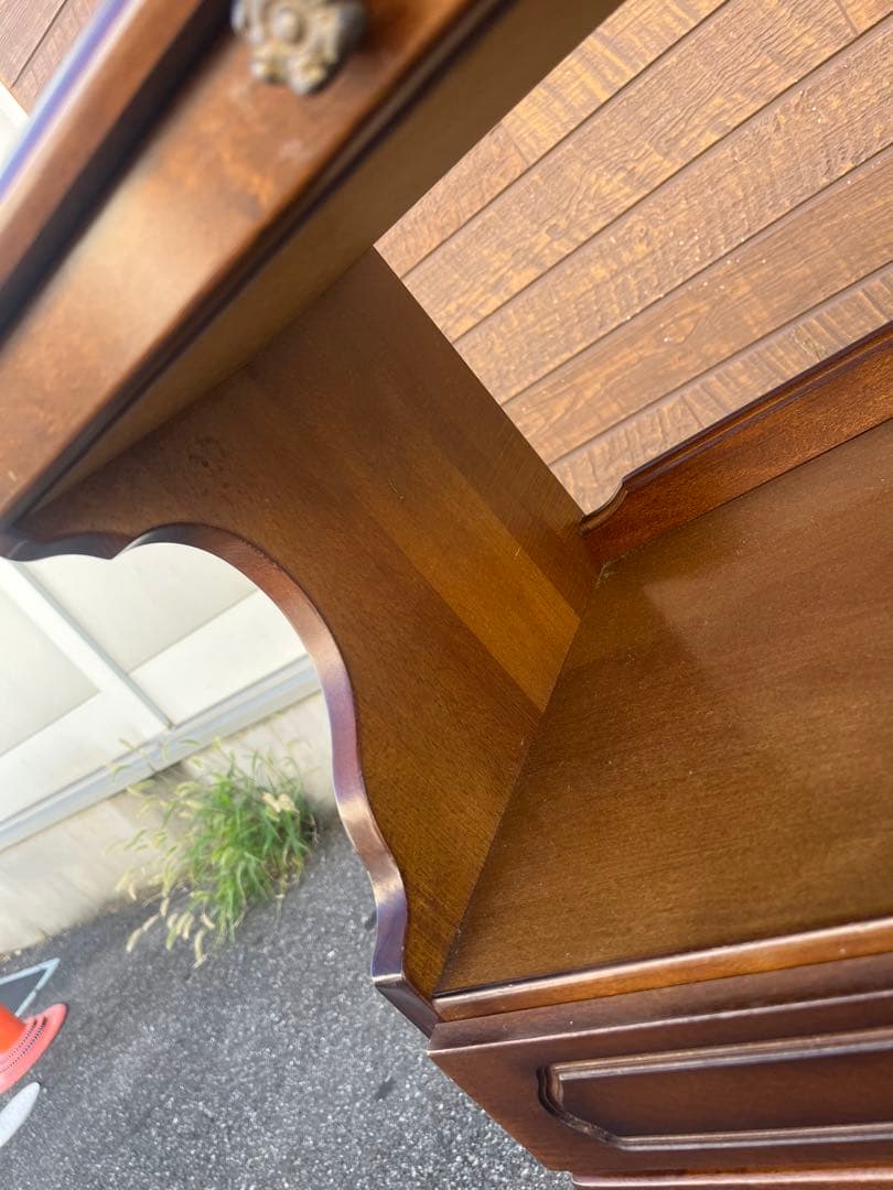 ✿Karimoku✿カリモク コロニアル 花台 収納棚 レトロモダン家具