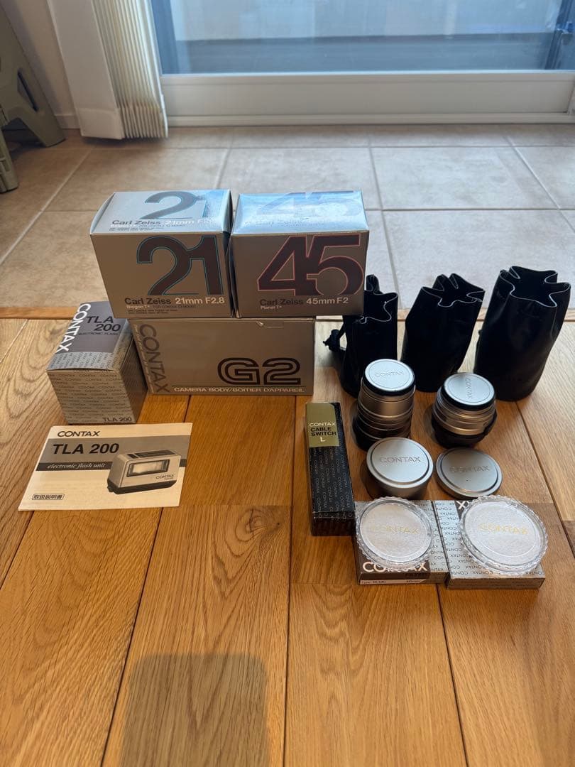 CONTAX G2 AFレンジファインダーカメラ レンズ4本、ストロボ、レリーズ 2代目AFカメラ・G2 – Shige's hobby