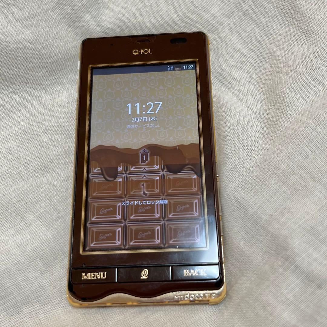 台数限定】ドコモ Q-pot Phon SH-04D チョコレートスマホ - メルカリ