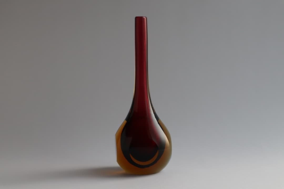 Flavio Poli　ムラノガラス/花器/ビンテージ/フラビオポリ Sommerso Series Glass Vase / Flavio Poli - NICK WHITE