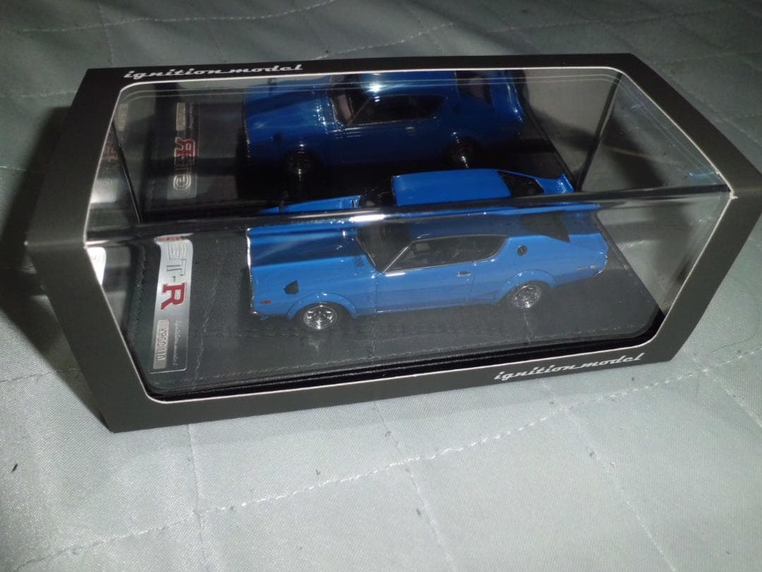 【現状品】イグニッションモデル 1/43 スカイライン 2000GT-R ブルー 1/43 IG0035 Nissan SKYLINE 2000 GT-R (KPGC110) Blue | 鉄道模型
