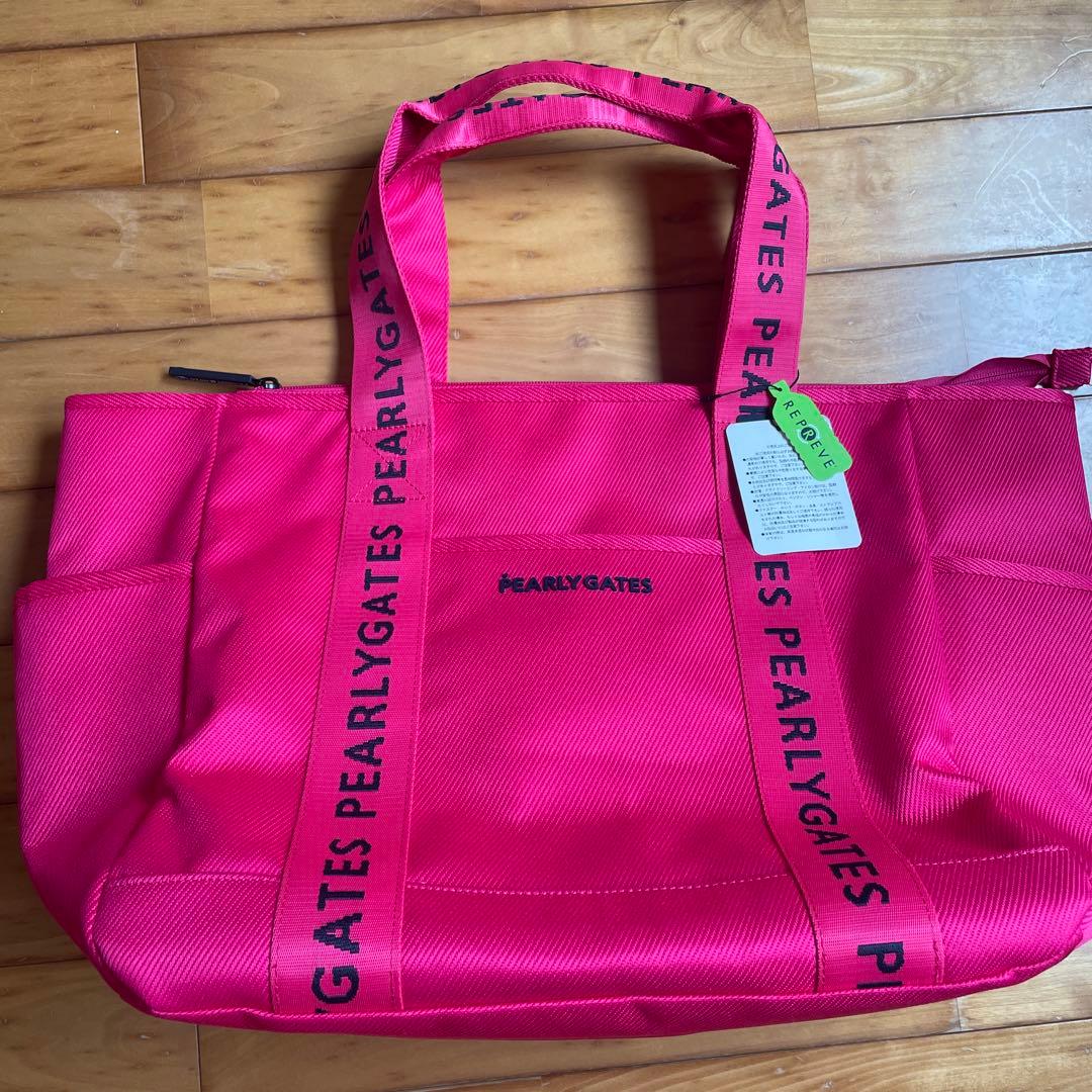 PEARLY GATES ピンク ゴルフバッグ　底縦35センチ横38センチ PEARLY GATES ピンク ゴルフバッグ 底縦35センチ横38センチ