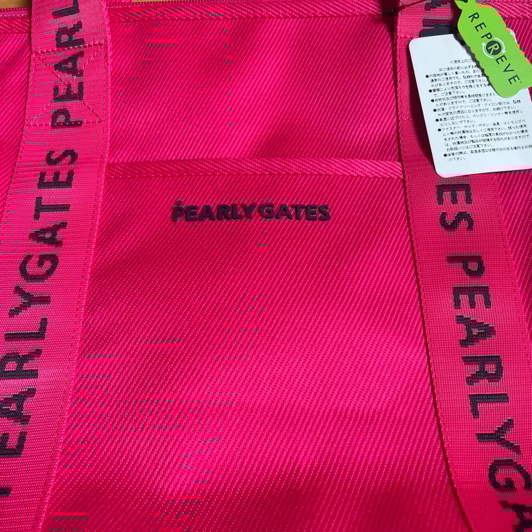 PEARLY GATES ピンク ゴルフバッグ 底縦35センチ横38センチ