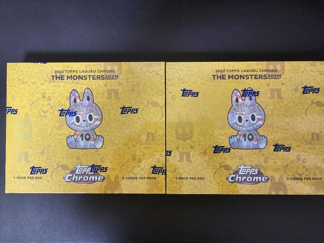 Topps The Monsters ラブブ 10周年記念 BOX×2 ラブブ Topps Chrome 10周年記念ボックス 2BOX - メルカリ