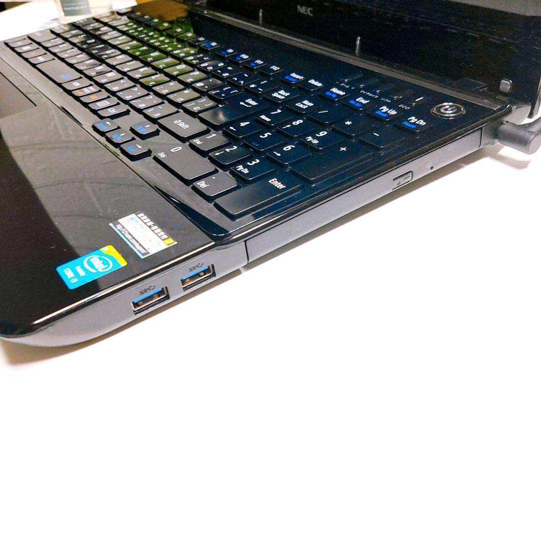 ブルーレイ見れる❣️オフィス✨YouTube✨保存大容量カメラ付黒ノート