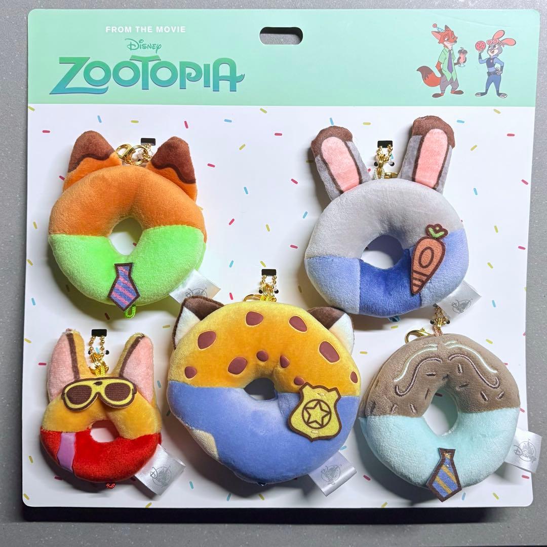 ディズニー ズートピア ニック ジュディ ドーナツ ぬいぐるみ