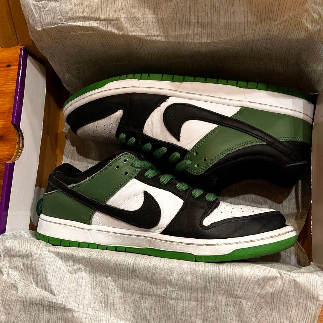 激安‼️ Nike SB Dunk Low Pro ブラック/ グリーン 28cm - メルカリ